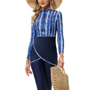 Muslim Swimsuit Long-sleeved Trousers Three-piece Suit