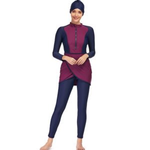 Muslim Swimsuit 3piece Long Sleeve Pants