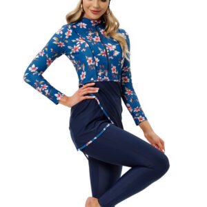 Muslim Swimsuit Long-sleeved Trousers Three-piece Suit